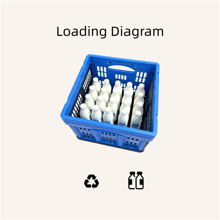 Collapsible Milk Crate Storage Loading Diagram