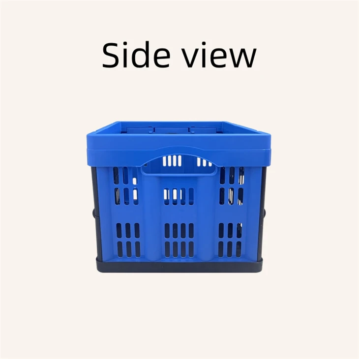 Collapsible Milk Crate Storage Side View