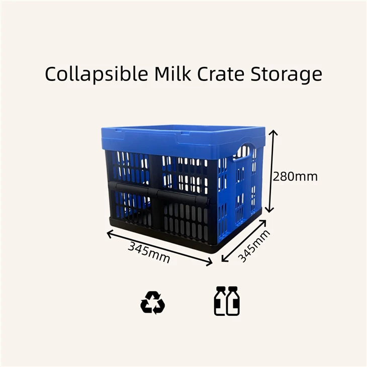 Collapsible Milk Crate Storage