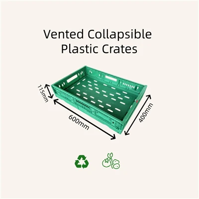 Geventileerde opvouwbare plastic kratten